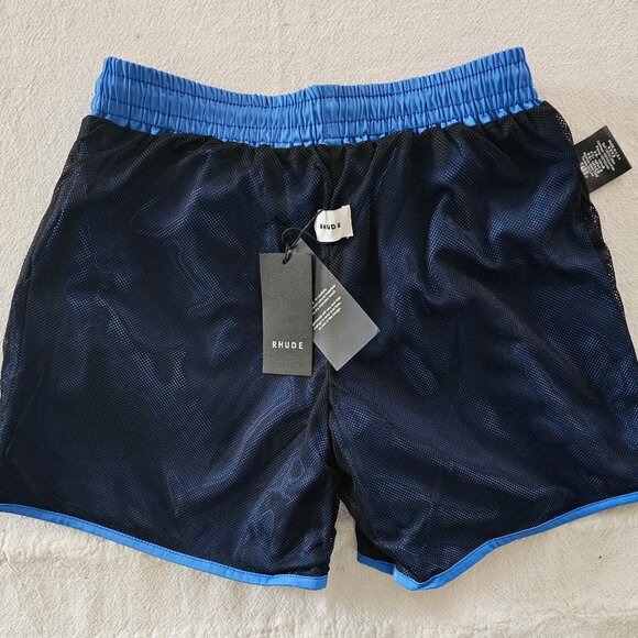 Rhude Men's Blue Swim-briefs-shorts - Picture 5 of 8